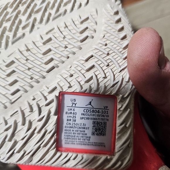 Jordan 'Why Not?' ZER0.3 UNITE 2020 Youth Size 7 Boys Air Jordan‎ Basketball - Picture 7 of 7